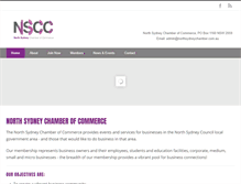 Tablet Screenshot of northsydneychamber.com.au